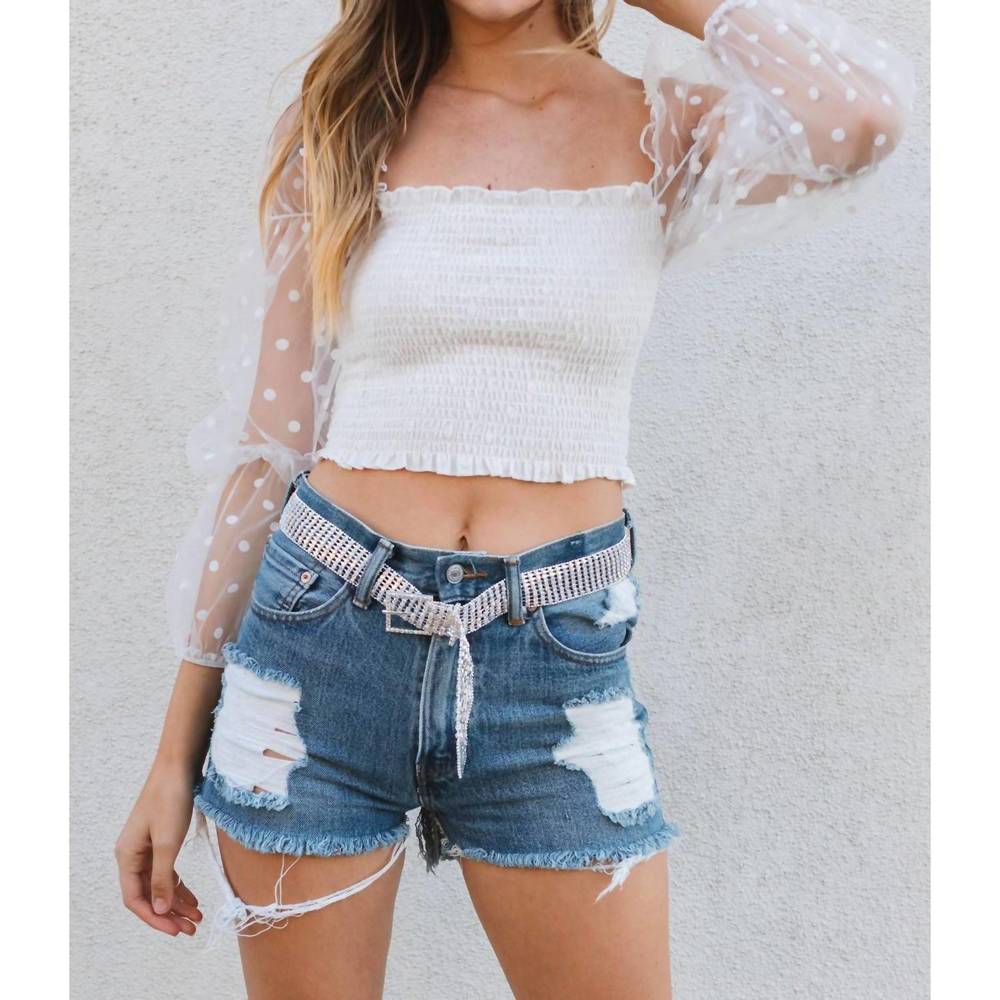 NEW O.VIANCA stella top in white